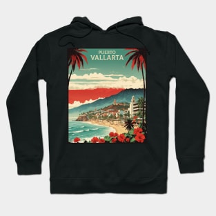 Puerto Vallarta Mexico Vintage Poster Tourism 2 Hoodie